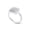 White, variant on 14K Rose Gold Over Sterling Silver Round Cut Natural Diamond Accent Bead Cushion Frame Engagement Ring (0.05 Cttw, J-K Color, I2-I3 Clarity), Ring Size -4.5