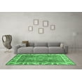 thumbnail image 3 of Ahgly Company Indoor Round Oriental Emerald Green Traditional Area Rugs, 6' Round, 3 of 4