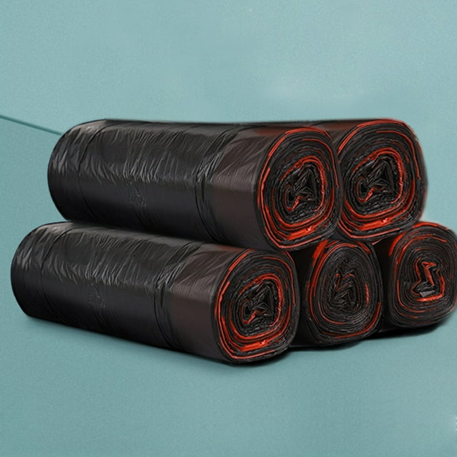 Bolsa de basura con cordón para cocina, 10 l, 100 unidades, para baño, dormitorio, oficina, contenedor de basura.