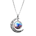 thumbnail image 1 of IROINID Collier Couple Lune Amour Saint-Valentin Pendentif Étoile Pierre Bijoux, 1 of 3