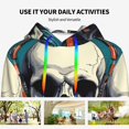 thumbnail image 4 of Honeii Modern Hip-Hop Skull Pattern Womens Oversized Hoodies Long Sleeve Sweatshirts Pullover Fall Outfits with Pocket-XX-Large, 4 of 7