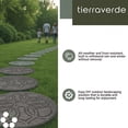 thumbnail image 3 of TierraVerde 4 Pack 18" x 18" Pendant Round Decorative Outdoor Stepping Stones, Grey, 3 of 6