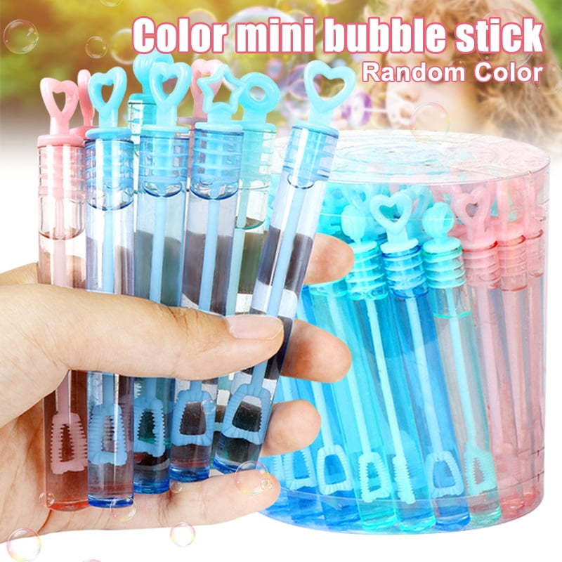 12pcs Mini Funny Wand Bubble Blower Maker Kids Children Toy Wedding Party Gift 