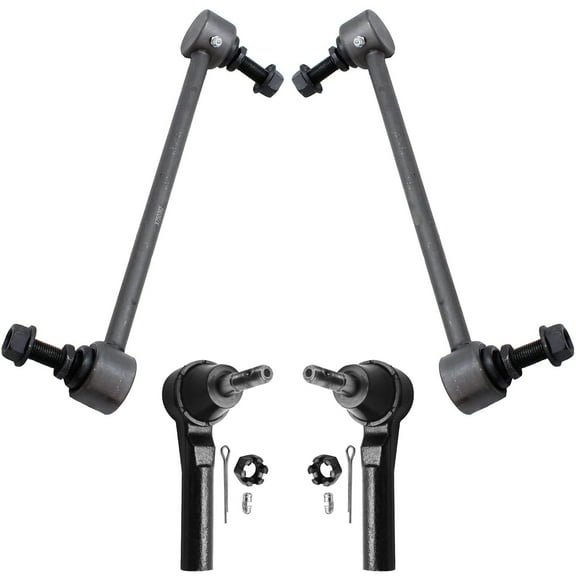 Detroit Axle - 4pc Front Sway Bars Outer Tie Rods for 2009-2020 Dodge Journey