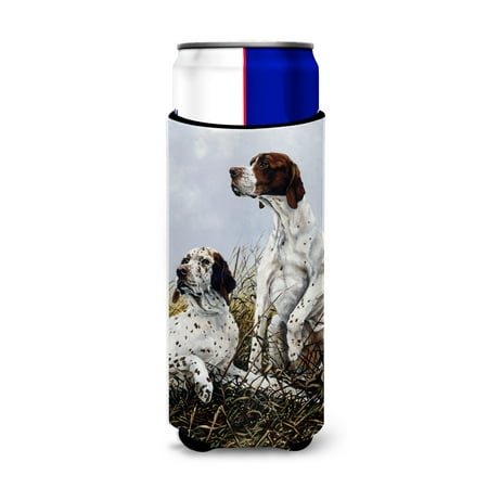 

Carolines Treasures HMHE0011MUK English Pointer by Michael Herring Ultra Hugger for slim cans Slim Can multicolor
