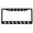 Black/Black/White, variant on Horse Style Metal License Plate Frame Personalized/Car Accessories Car Tag Holder Cover (Chrome/Black/Silver)