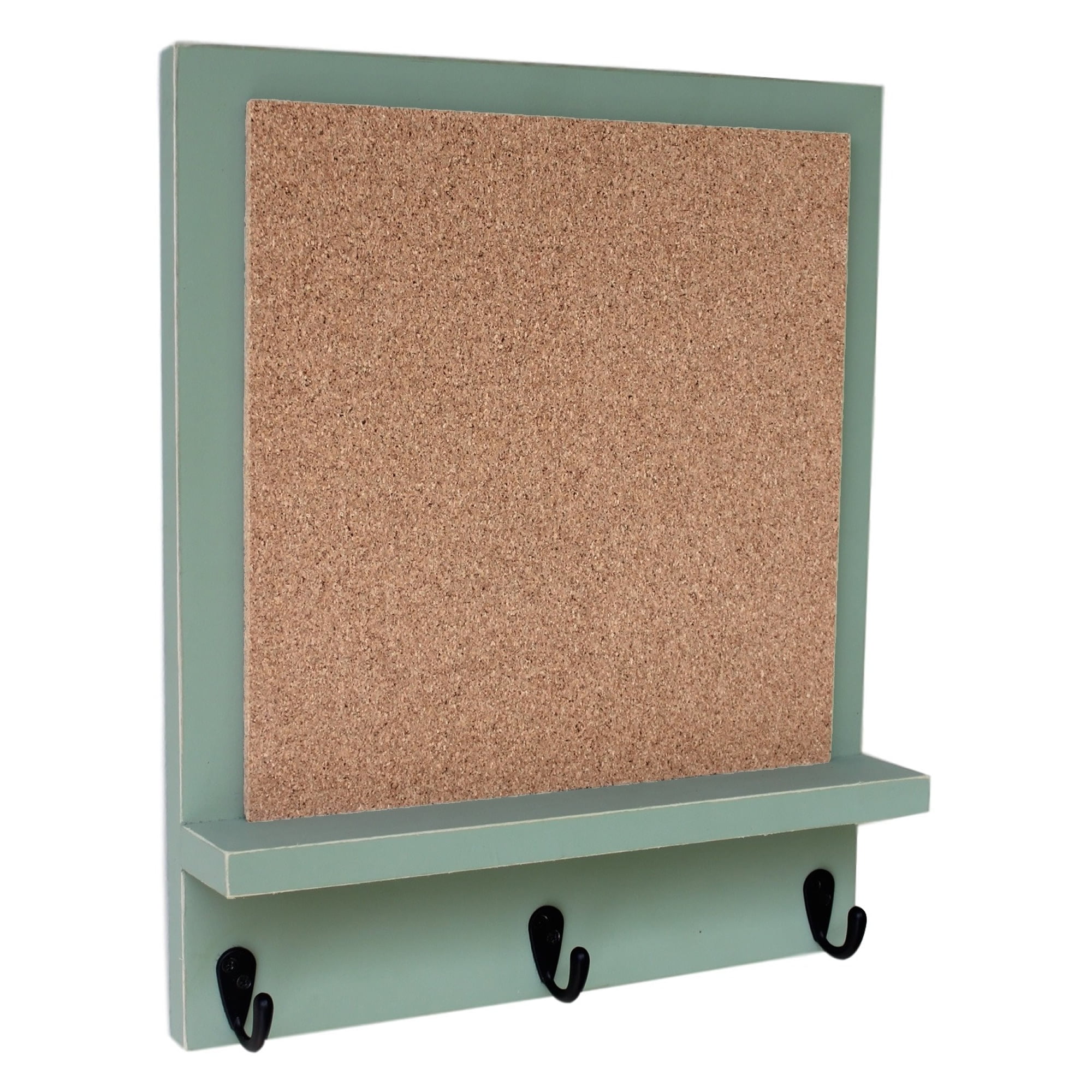 Cork Board With Shelf Key Hooks Walmart cork-board-with-shelf-key-hooks-walmart