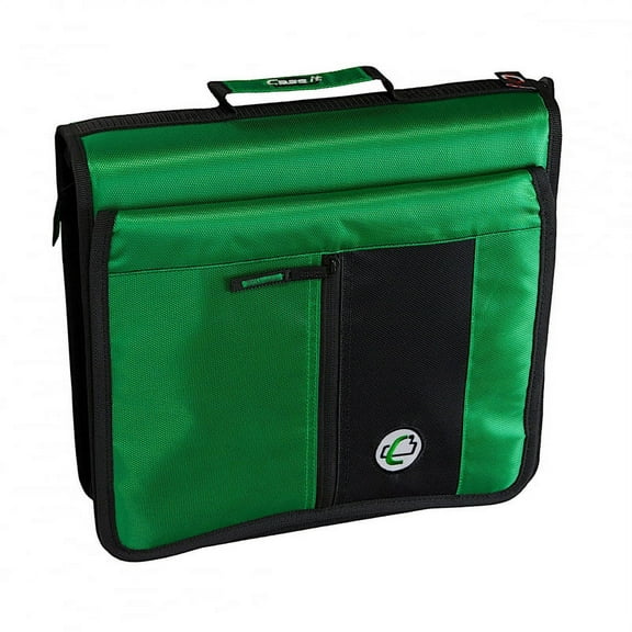 Case-It The Flip Top 2" Zipper Binder with Flap, 3-Ring Binder