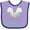Lavender and Purple, variant on Inktastic Happy Easter with Bunny Ears and Flowers Boys or Girls Baby Bib