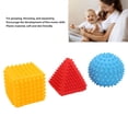 thumbnail image 4 of Kids Textured Sensory Ball, 3pcs Baby Textured Multi Sensory Toy Geometric Shaped  For Home Play, 4 of 8