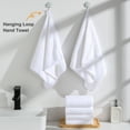 thumbnail image 3 of Jessy Home 12 Pack White Hand Towel Set 16"x31" Soft Highly Absorbent Quick Dry Bathroom Towels 600 GSM Microfiber Plush Towels, 3 of 9