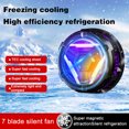 thumbnail image 2 of S10 Universal Mobile Phone Game Cooler Phone Magnetic Radiator Cell Phone Live Streaming Cooler Portable Phone Semiconductor Radiator for Playing Games Watching Videos, 2 of 8
