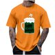 thumbnail image 1 of Camiseta de Cuello Redondo con Suéter de Impresión Casual para Hombres, Blusa de Manga Corta con Tela Resistente Al Desvanecimiento, 1 of 4