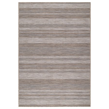 5' x 7' Latte Brown Striped Reversible Indoor-Outdoor Rug | Walmart Canada
