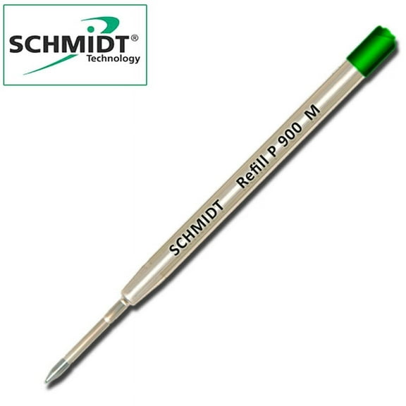 Schmidt P900 Green Medium Nib Parker Style Ballpoint Refill