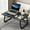 BLACK, variant on Foldable Portable Bedside Laptop Desk, 6-Speed Height Adjustable, Bed Table with Cup Holder & Storage Drawer, Wooden Compact Desk for Bed Reading & Sofa Use