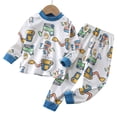 thumbnail image 5 of JUMEYU Baby Girl Pajamas Toddler Kids Boys Girls Fit Sleepwear Pajamas 2pcs Pjs Set 18 24 Months (Sky Blue,18-24 Months), 5 of 5