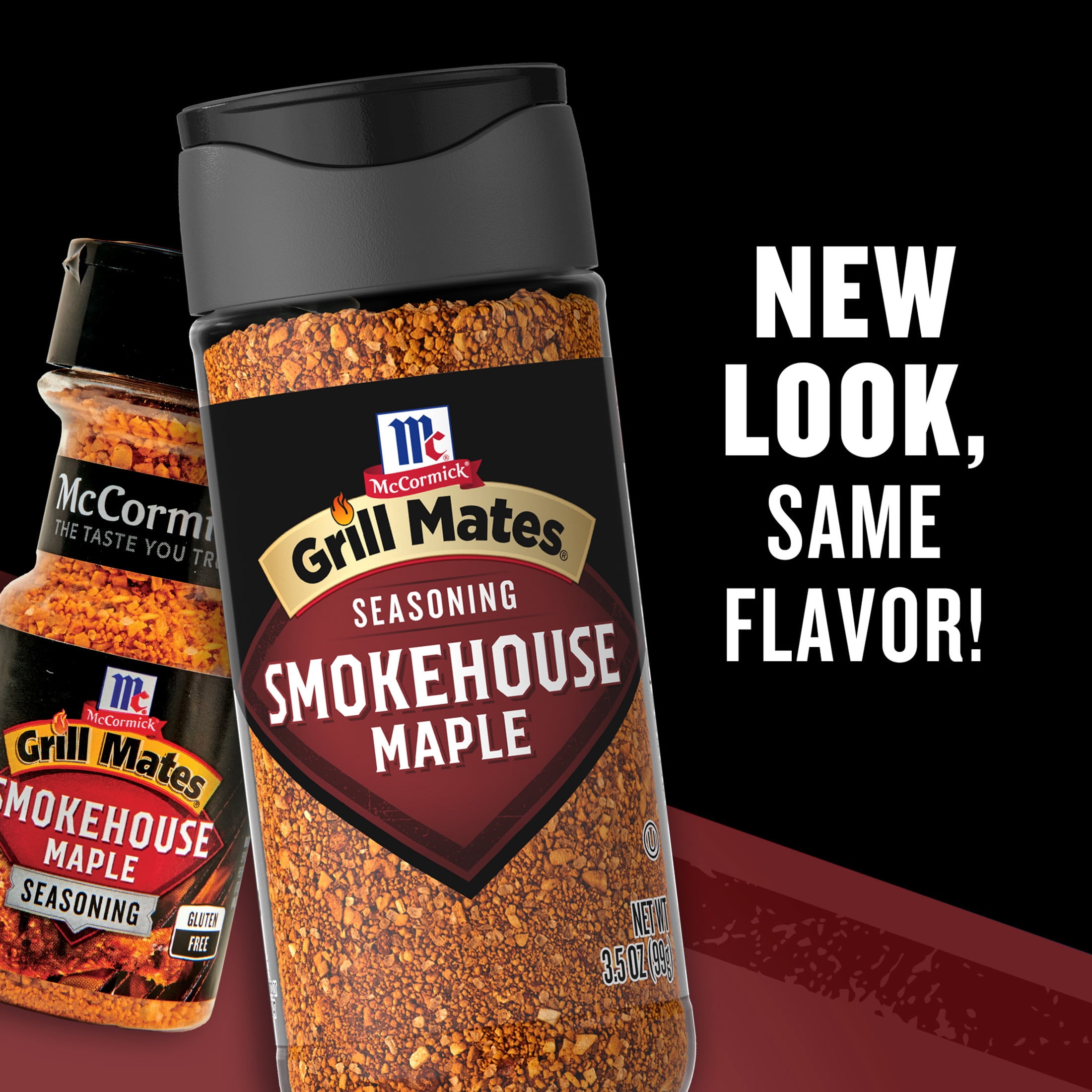 (3 pack) Grill Mates Seasoning, Smokehouse Maple, 3.5 oz Bottle