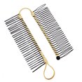 thumbnail image 5 of Clips de pelo JAMW de plátano mágico para mujer peine elástico doble 6 unids/lote Sencillez, 5 of 5