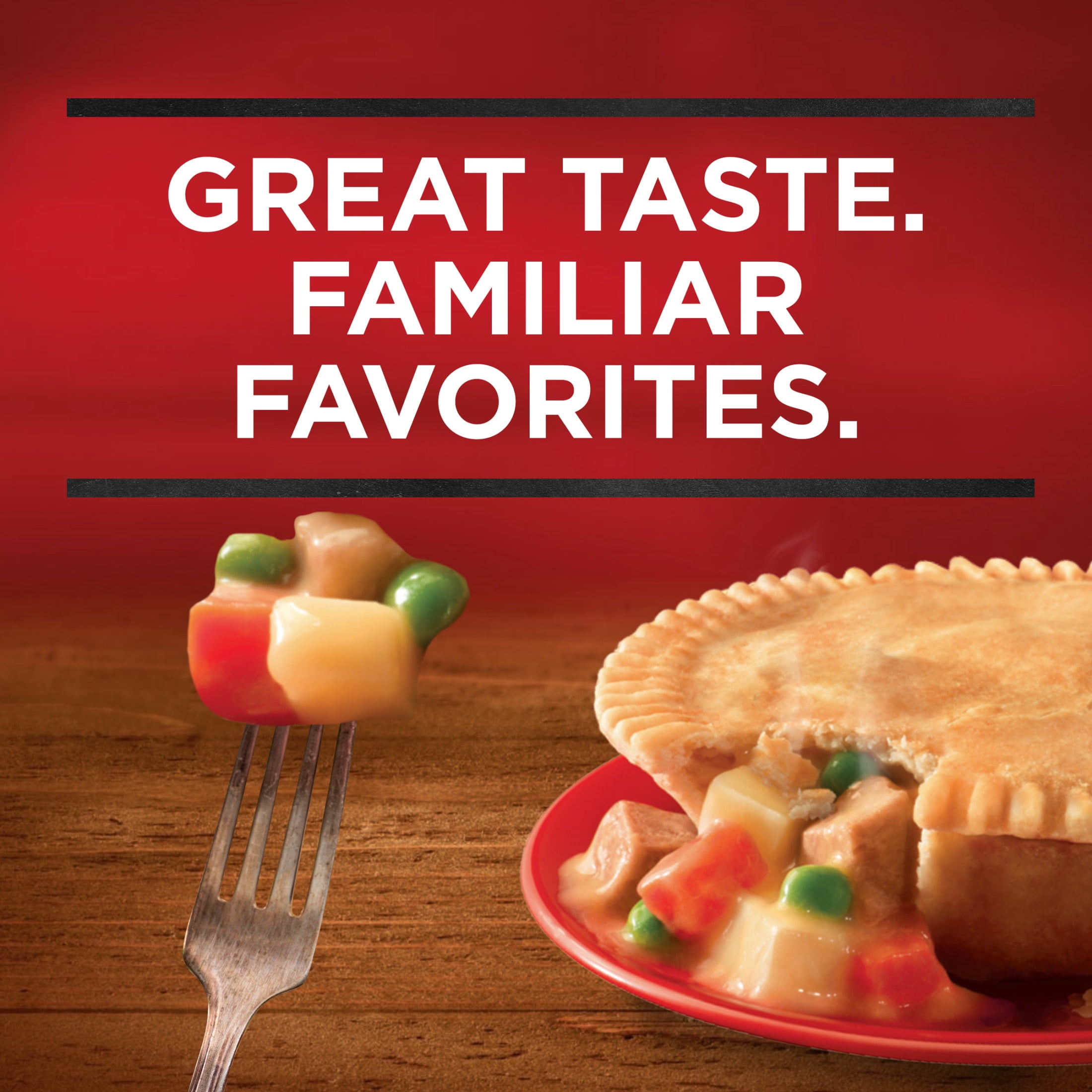 Banquet Turkey Pot Pie, 10g Protein, Frozen Meal, 7 oz.