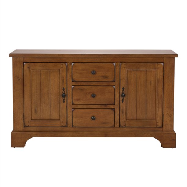 Treasures Medium Brown Buffet Oak