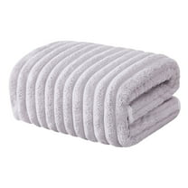 Oversize Fluffy Fleece Bath Towels,Soft Bath Sheet Towels,Microfiber Ribbed Oversized Bath Towels Extra Large for Bathroom,Home,Hotel,Spa,Beach,Pool,Gym,Plush Bath Towels On Clearance,35x75 Inches