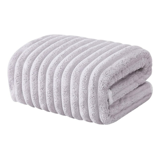 Towel New Velvet Towel Bath Towel Set With Thickened Absorbent Beach Towel Gray-1 Free Size