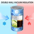 thumbnail image 2 of 20oz Coffee Tumblers Blue Dog Paw Footprint Stainless Steel Vacuum Insulated Travel Tumbler Coffee Cups Mug with Lid and Straw with Cleaning Brush for Cold & Hot Drinks, 2 of 5