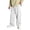 White, variant on Ruyang Boys Baggy Cargo Sweatpants Straight Wide Leg Open Bottom Drawstring Elastic Waist Workout Athletic Joggers Kids Track Pants