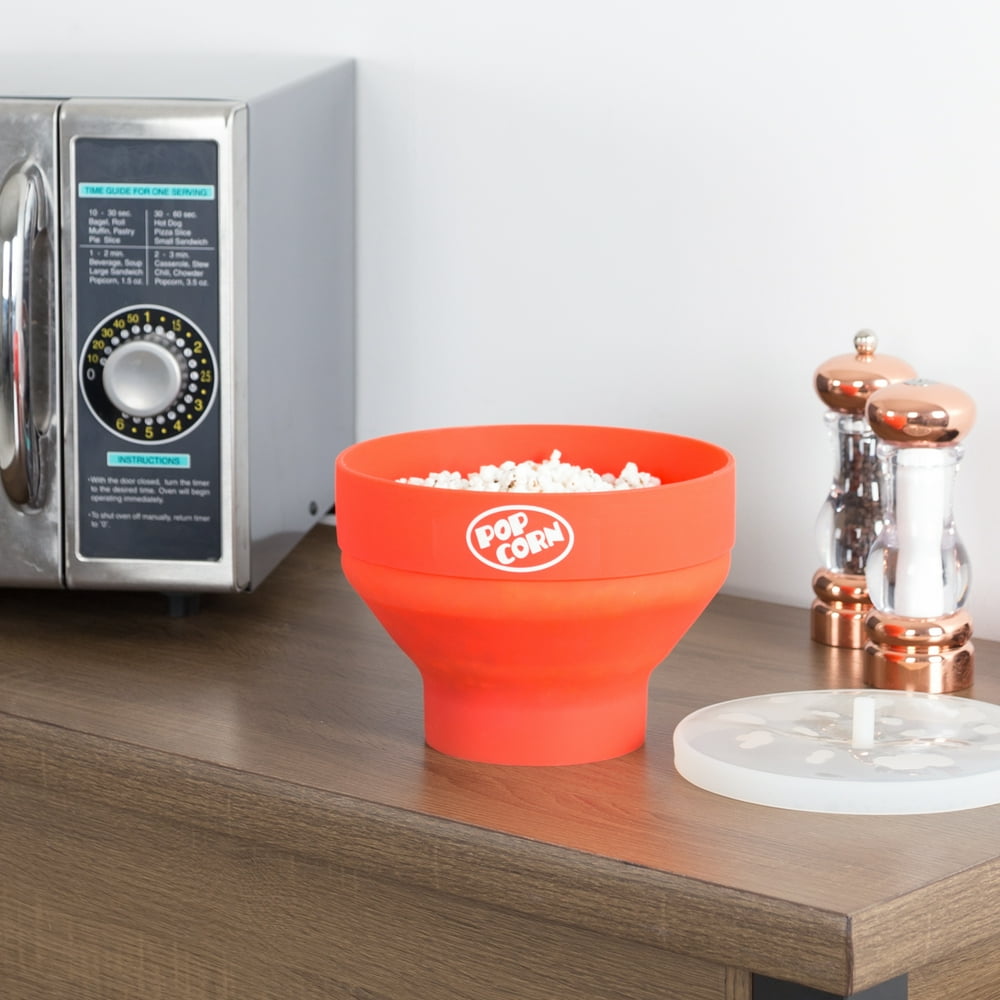 Microwave Popcorn Popper Bowl Â healthy way to pop without oil in a