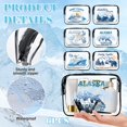 thumbnail image 3 of Set de bolsas de maquillaje SEAOYOZO, 6 unidades, PVC transparente, 20 x 15 x 6 cm, 3 of 7