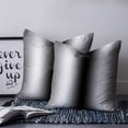 thumbnail image 2 of 14x14 Pillow Covers Set of 2, Black Grey White Throw Pillow Covers Decorative Couch Cushion Case, Farmhouse Ombre Color Modern Simple Microfiber Square Pillowcases for Bedroom Car Living Room, 2 of 7