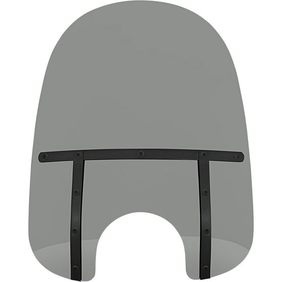 Memphis Shades 21" Fats Smoke w/Black Straps Windshield w/7" Cutout (MEB34112)