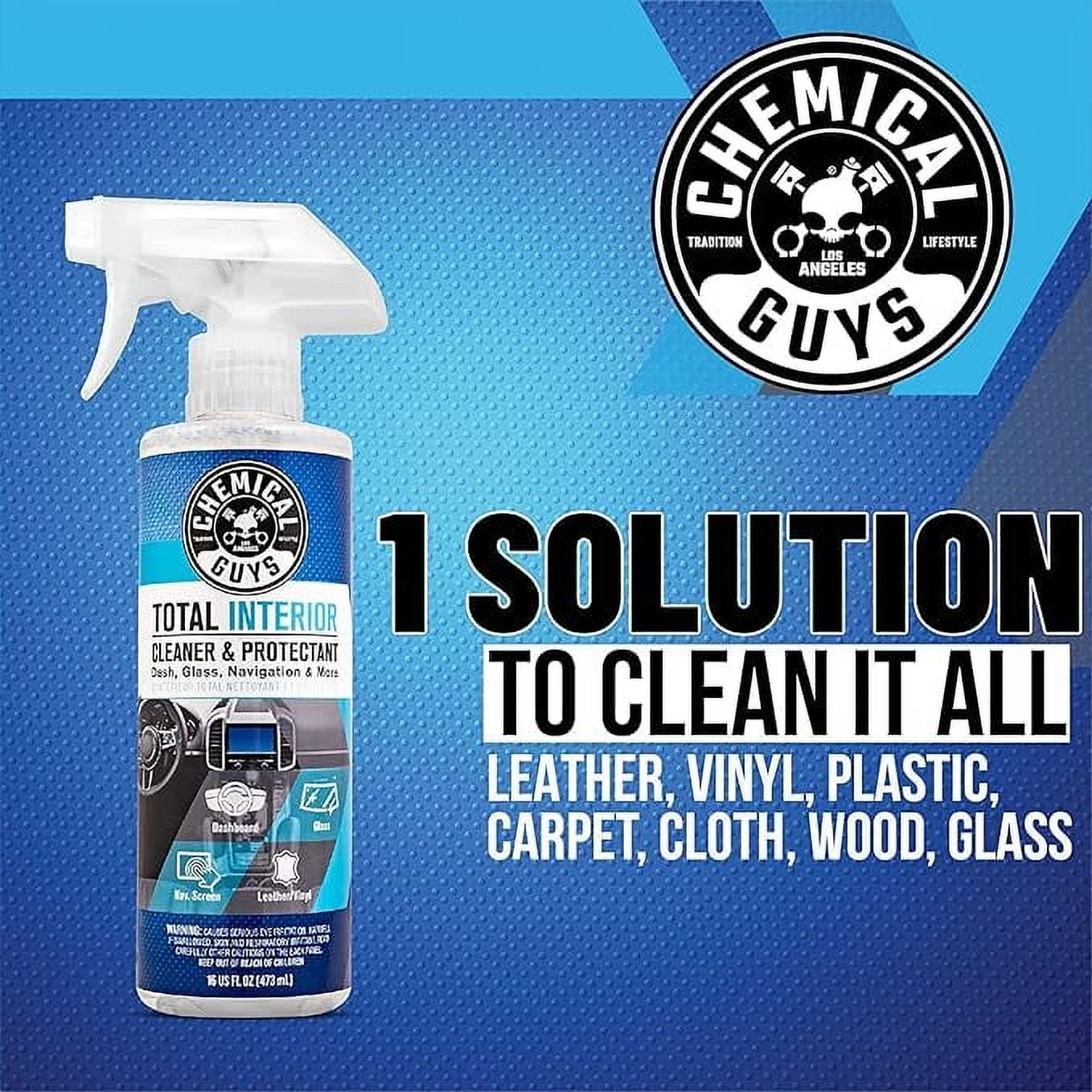 Chemical Guys HOL357 Clean & Shine Car Wash Starter Kit - Safe for Cars, Trucks, Motorcycles, SUVs, Jeeps, RVs & More (7 Piece Set, Including 3 16 oz. Car Detailing Chemicals)