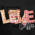 thumbnail image 3 of CafePress - All You Need Is Love And Coffee T Shirt - Women's V-Neck Dark T-Shirt, 3 of 4