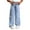 Light Blue, variant on Jeans for Girls 10-12 Fashion Loose Casual Straight Leg Denim Pants Wide Leg Trousers with Bowknot School Outfits
