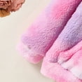 thumbnail image 6 of Odeerbi 8-12Y Kids Girls Tie-dye Fleece Hoodies Winter New Plus Velvet Sweatshirt Fashion Loose Hooded Coat Baby Clothes Multicolor, 6 of 7
