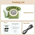 thumbnail image 7 of Voice Recording Audio Guest Book – Guest Book Phone for Weddings, Bridal Showers, Anniversaries | Retro Telephone Voice Recorder | USB Rechargeable Memory Phone | Unique Wedding Gift (Green), 7 of 7