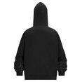 thumbnail image 3 of Adults Superhero Zip Up Hoodie with Full Face Mask, Casual Spider Web Print Graphic Sweatshirt Pocket Apparel, 3 of 3