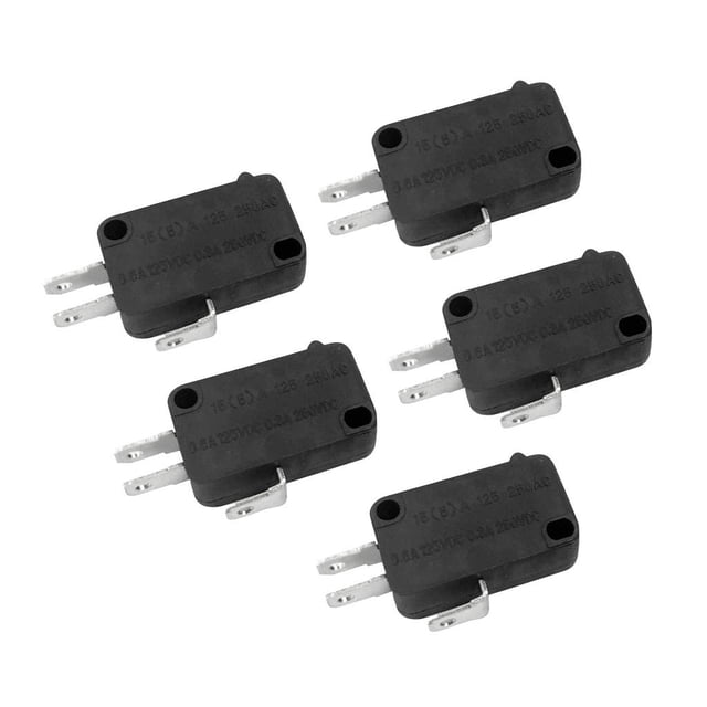 5 Piezas Micro Interruptor de Límite de Palanca de Rodillo Subminiatura SPDT Snap Action LOT 1NO Cola Interruptor de límite micro