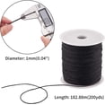 thumbnail image 6 of PH 1mm Waxed Cord 200 Yards Waxed Cotton Cord Black Waxed Thread Beading String Waxed Craft String for Bracelet Necklace Jewelry Waist Beads Making Crafting Beading Macrame Black DIY, 6 of 7