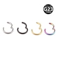 thumbnail image 2 of ZZwxWA Holiday Saving Seamless Hinged Segment Sleeper Clicker Ring Hoop Ear Lip Nose Septum Piercing, 2 of 2