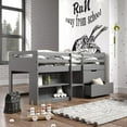 thumbnail image 3 of Fabiana Twin Loft Bed w/Storage, Gray Finish, 3 of 5