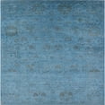 thumbnail image 1 of Ahgly Company Indoor Square Mid-Century Modern Blue Oriental Area Rugs, 8' Square, 1 of 6