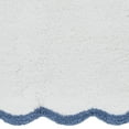 thumbnail image 4 of My Texas House Whitney Blue Scallop Cotton Bath Rug Runner, 24" x 60", 4 of 5