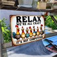 thumbnail image 4 of Funnysign Rooster D?Cor Relax We'Re All Crazy It'S Not Competition Letrero Rústico De Lata Para Decoración Del Hogar, Granja, Gallinero, 8 X 12 Pulgadas (9709), 4 of 5
