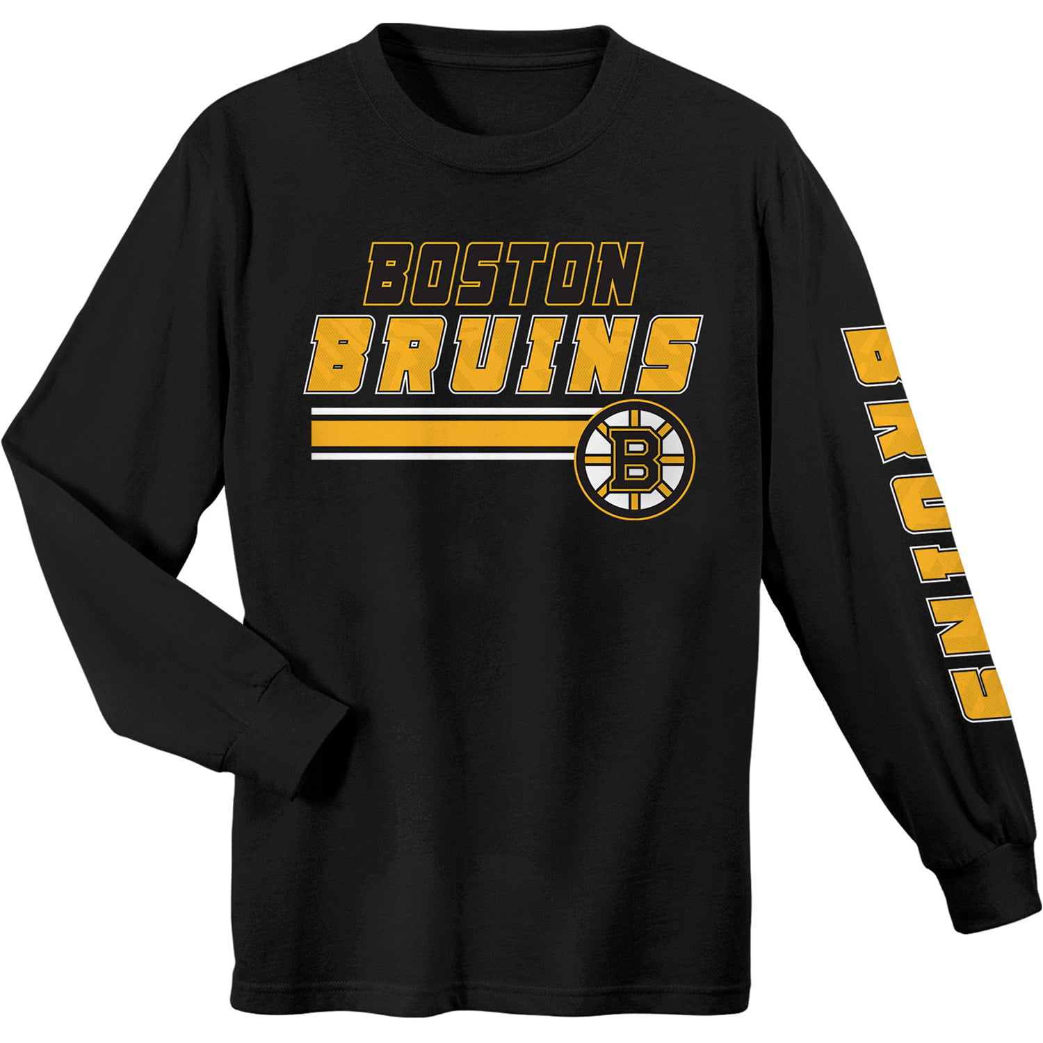 Youth Black Boston Bruins Long Sleeve T 