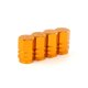 thumbnail image 1 of 4pcs Silver Car Tire Valve Stems Cap Knurling Style Tire Valve Cap Aluminum Tire Wheel Stem Air Valve Cap For Us Schrader, 1 of 1