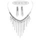 thumbnail image 4 of 1 Set Tassel Earrings Rhinestone Inlaid Temperament Exquisite Workmanship High Gloss Tassel Decorati------Product code 77242, 4 of 5