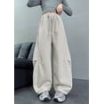 thumbnail image 6 of LRen Girls Sweatpants Size 5 Kids Baggy Stretchy High Waisted Athletic Open Bottom Oversized Sweatpants Trendy Track Sweat Pants Preppy Back To School Clothes for Girls, 6 of 7